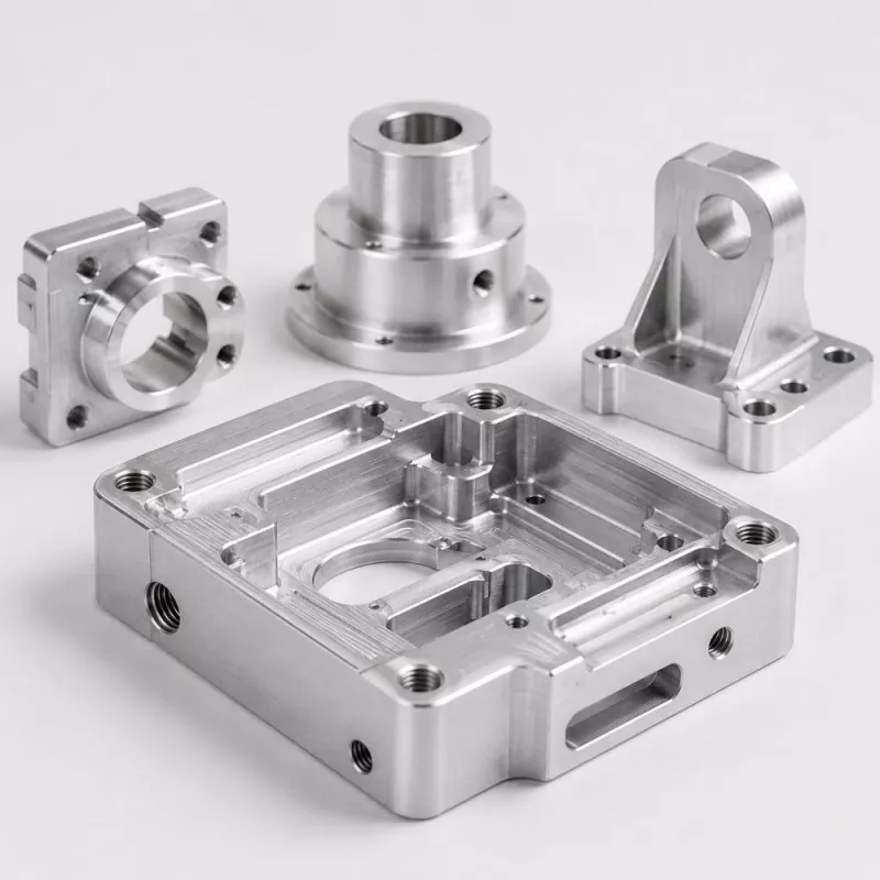 CNC-bearbetad aluminiumkomponent